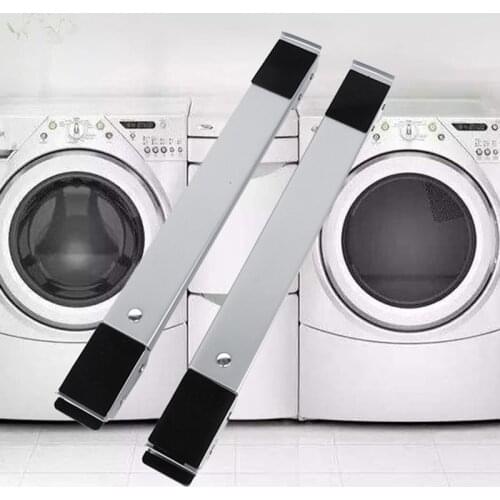 2pcs / Set Washing Machine Refrigerator Base Stand Trolley Stand Rack Mount Racks Holder Bracket Mover Tools Dropshipping