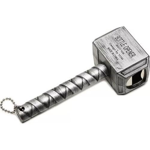 Can Opener Fridge Magnet Bottle Openers Creative Portable Retro Thors Hammer Shaped With Long Handle Multifunction Corkscrew