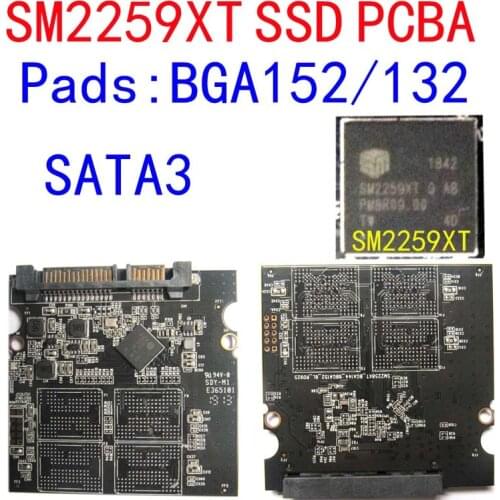 SM2259XT 8-PAD SSD PCBA, DIY SSD PCBA, BGA152/BGA132 SATA3