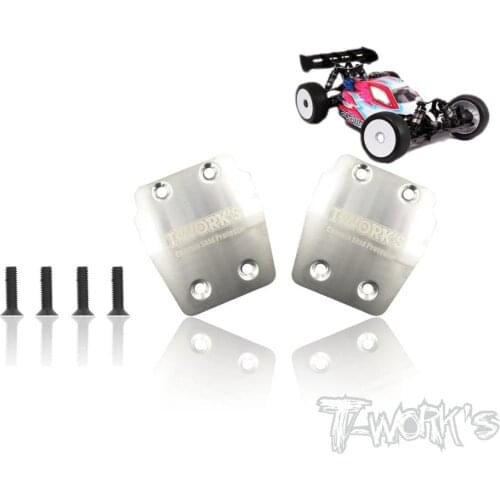 T-WORKS AGAMA A319 buggy 2PC Front Rear Chassis Skid Protector anti-scratch sheet chassis protection board Reduce wear RC tool