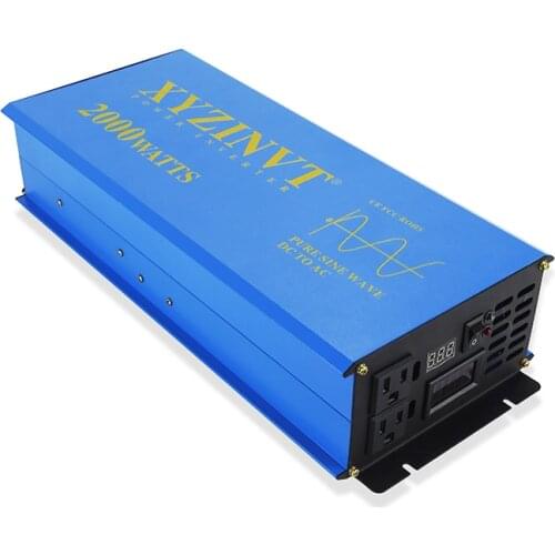 2000W Pure Sine Wave Solar Inverter 24V 230V Car Power Battery Inverter Fridge/TV Converter 12V 48V 96V DC to 120V 220V 240V AC