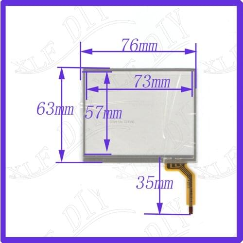 ZhiYuSun 3.5inch 4-wire resistive touch panel 76*63mm for Car DVD, Navigator screen 76mm*63mm glass this is compatible