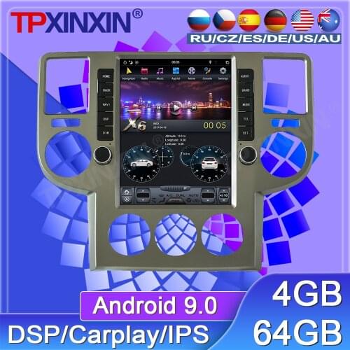 64G For Nissan x-trail T30 2002-2008 Android 9 Car Radio Tape Recorder Multimedia Player GPS Navigation Tesla 10.4 '' Big Screen