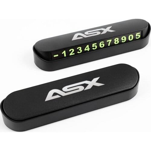 Car Styling Temporary Parking Card Phone Number Card Plate Park Stop For Mitsubishi Asx