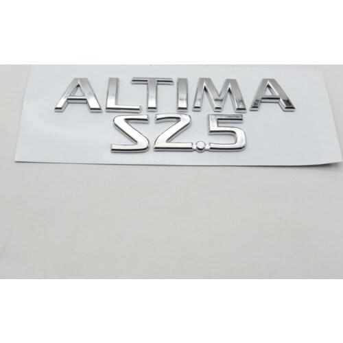 For Nissan Altima 2.5S 2.5 S Rear Trunk Chrome Emblem Tail Logo Badge Sign Decal