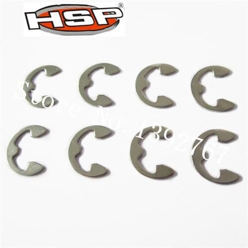 HSP 1/5 Hobby Spare Parts 8Pcs Susp.Arm E-Clips 4.0 50043 4WD Buggy Truck Accessories For RC Models On Road Off Road Gas Baja