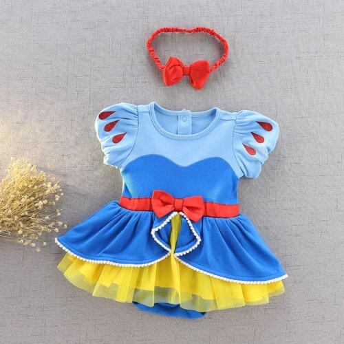 Baby Rompers Cute Cartoon Infant Girl Jumpers Kids Baby Outfits Clothes One-Pieces Mermaid Princess 2020 New Good Quality