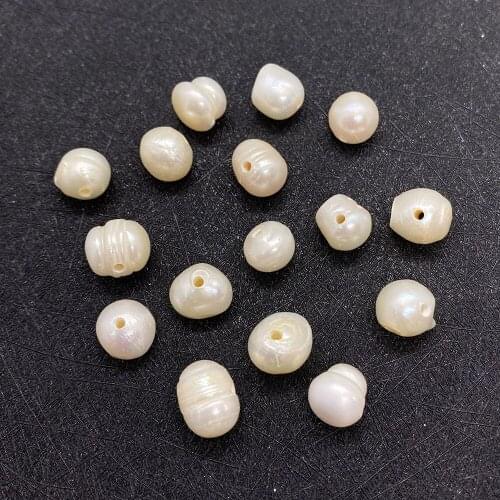 Natural Freshwater Pearl 5-15 Mm White Rice-shaped Pearl Diy Ladies Necklace Bracelet Jewelry Making Loose Beads 100 Pieces/bag