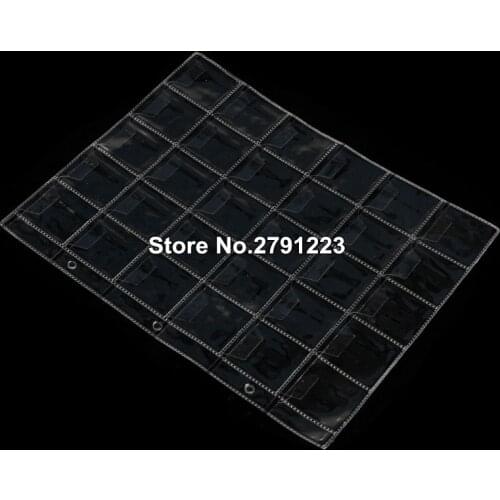 New 1Pcs 30 Pockets Plastic Album Pages Holders Folder Sheets For Classic Coin Storage Collection Money Album