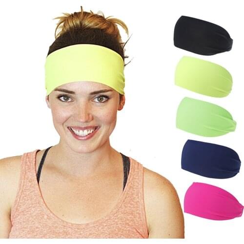 NEW Fluorescent Sports Male Female Outdoor Running Multicolor Adult Headband HeadWear European Yoga Fitness Hair