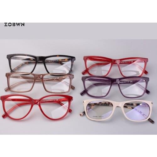 Wholesale 2018 newest Fashion gafa Anti blue Men Women High Quality optical glasses for Reading Eyeglasses put Prescription lens