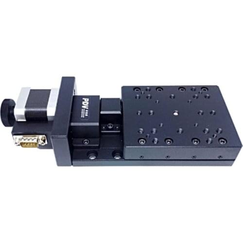 PP110-50 Precision Motorized Stage Optical Experiment Cross Roller Guide Module Maximum Speed 10mm/sec