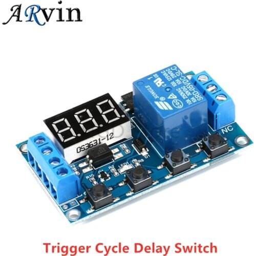 1 Channel 5V Relay Module Time Delay Relay Module Trigger OFF/ON Switch Timing Cycle 999 Minutes
