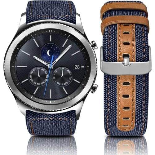 Samsung Galaxy Watch 46mm Gear S3 Huawei Watch GT 2 Amazfit GTR 47Strap Leather Hand Woven Nylon Bracelet Accessories 22mm Strap