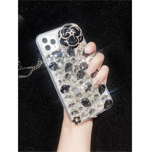 Luxury Diamond Case For SamsungA3 A5 A7 2017 A9 A8 A6 PLUS 2018 A50 A70 A80 A51 A71 Silicone Phone Clear Flower Bling Back Cover