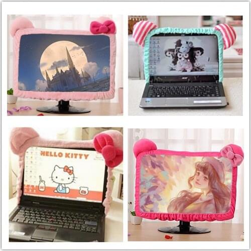 Cute Dust-proof Computer Surrounding Notebook Monitor Decorative Cover Protective Cover