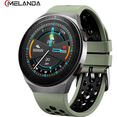 MELANDA 2021 Bluetooth Call Smart Watch Men Full Touch Smartwatch Waterproof Multiple Sports Music Player Recording Bracelet
