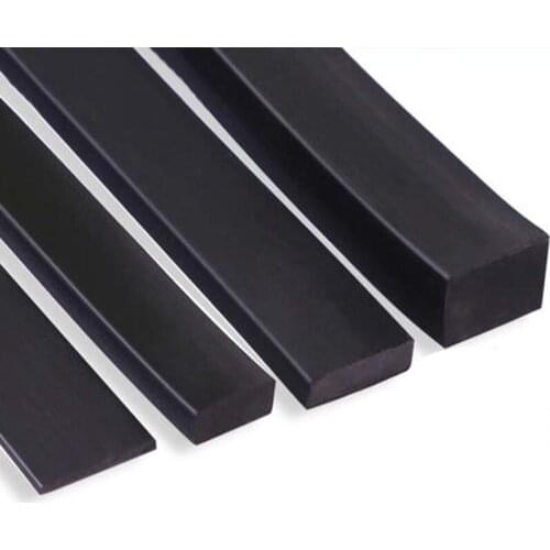 1Meter Black Solid NBR Nitrile Rubber Seal Gasket Strip Cord Square Cross Section C/S 8x8mm ~ 20x40mm Anti Oil Heat Resistant