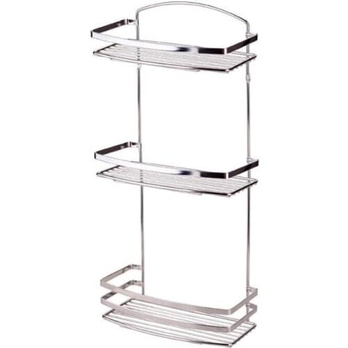 Bathroom Three Tiers Stainless Steel Bathroom Shelf Matt Shampoo Holder