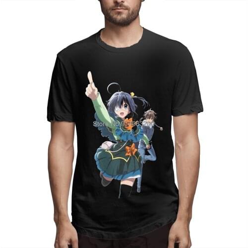 Top Quality Clothing Chuunibyou Demo Koi Ga Shitai Anime T-Shirt Love, Chunibyo & Other Delusions Fashion Short Sleeve Men Shirt