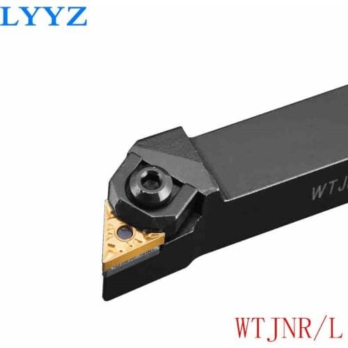 WTJNR 1616H16 WTJNR 2020K16 External Triangul Turning Tool Holder TNMG1604 Carbide Inserts Lathe Cutting Tools Set