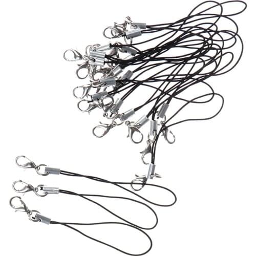 10 Pcs Lanyard Lariat Cords Lobster Clasp Rope Keychains Hooks Mobile phone Strap Charms Keyring Bag Accessories Key Ring New