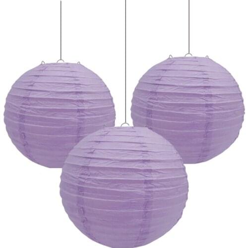 10pcs per lot light purple folding Paper Lantern wedding party decorative lampion