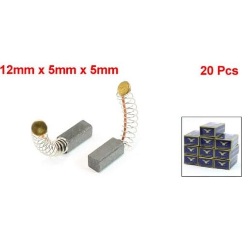 20Pcs 12mm x 5mm x 5mm Carbon Brush for Generic Electric Motor
