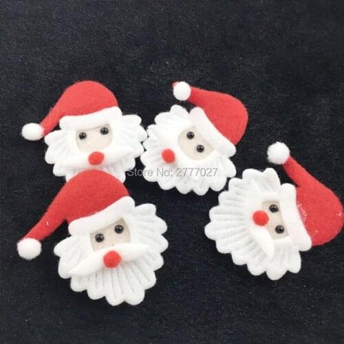 20pcs 5.5*7.0CM PB52 Circles Eco-friendly Cute DIY Accessories Jewelry Decoration Materials With Christmas Santa Claus shape