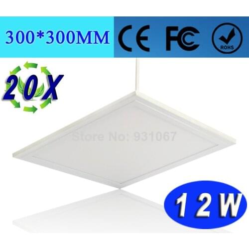 30*30cm square led panel light Ultra thin Downlight led panel lights lighting high brightness AC85-265V 12W Wholesale 20pcs/lot