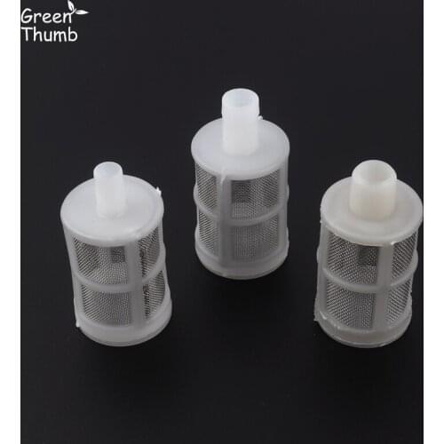 40pcs Water Pump Filter Sprayer Plastic Diaphragm Pump Filter 7mm/10mm/12mm Water Pump Strainer