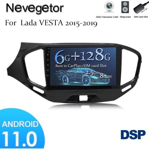 RAM 6G+ROM 128G Android 11 Car Player GPS Navigation Multimedia For LADA Vesta Cross Sport Radio 2015 2016 2017-2020 2 din gps