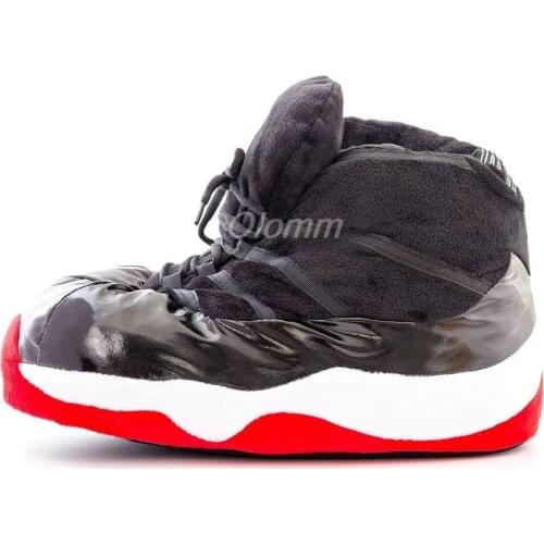 Basketball Sneaker Slippers Men/Women Winter Warm Slippers House Floor Indoor Funny Slides Slippers For Women Winter Slippers