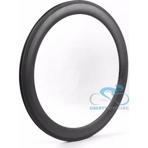 DEERACE 1 pair of 45mm 700c Carbon Road Clincher Tubeless Bicycle Rims Bike Wheel Rim, 23mm Width