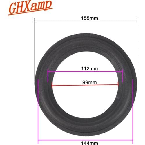 GHXAMP 2PCS SW-900 6.25 6 inch 155MM Subwoofer Bass Speaker Repair Speaker foam surround side accessories sponge edge ring