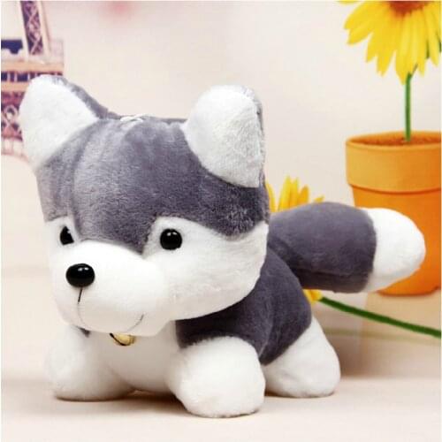 Cute stuff Real life plush husky Dog doll figure toys baby toys gift brinquedos Children birthday gift 25/ 35 cm Animals doll