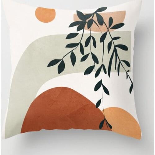 Soft Shapes Decorative Pillowcases Cotton Linen Throw Pillow Case Home Sofa Decor Pillowcase