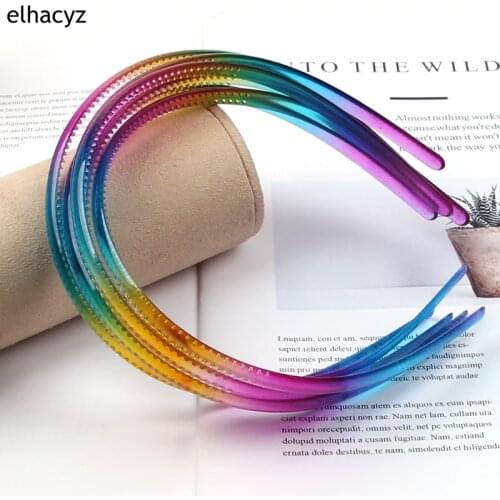 20Pcs Fashion Women Hairband Girls Headband Kids Head Hoop Candy Rim Plastic Hairband With Teeth Gift Children Hair Accessories