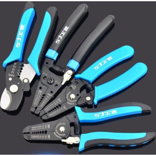 Crimping tools pliers electrical tubular terminals box mini clamp Self-adjusting tool set