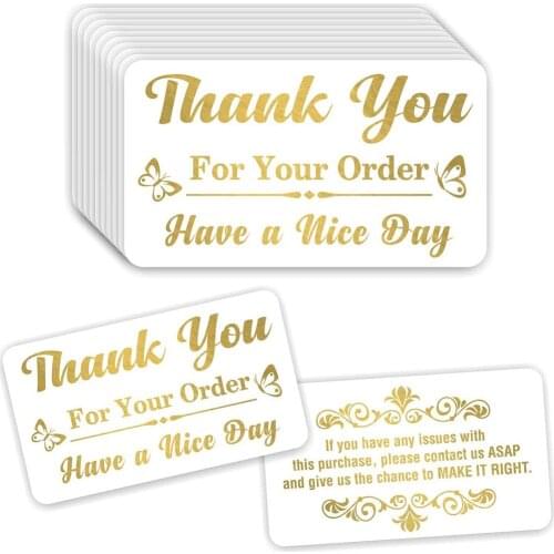 10-30pcs Mini thank you Card gold stamping simple fashion design Scrapbooking party invitation DIY Decor gift party card