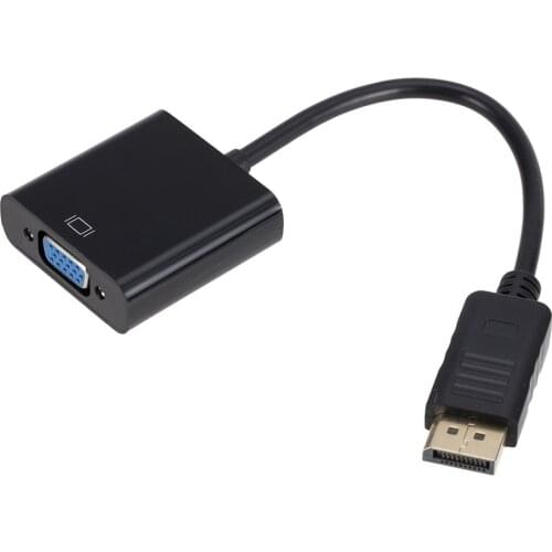 DP To VGA Adapter Cables Digital to Analog Male To Female Converter Cable For PC PC Computer Laptop Display Devices