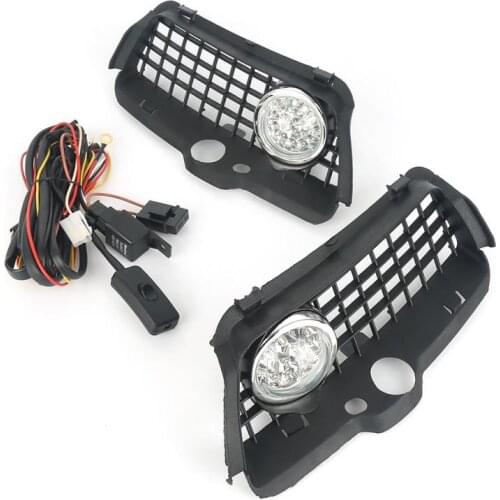 Pro Headlight External Light Bumper Grille Durable 6000K White LED Driving Fog Light For VW MK3 Golf Jetta 92-98