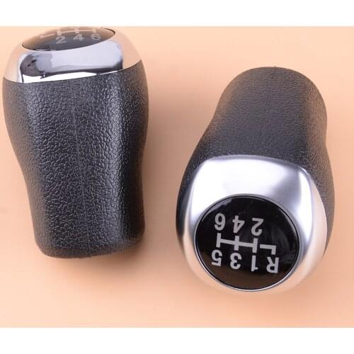 6 Speed Shifter Lever Handball Gear Head Matte/Chrome fit for Hyundai Elantra GT I30 MT 2012 2013 2014 2015 2016 43711-A5200