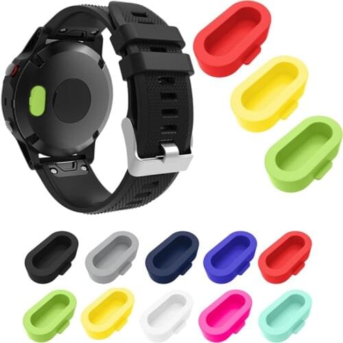 Mini Silicone Dust Protection Caps For Garmin Fenix 5 5X 5S Approach S60 D2 Charlie Quatix 5 Forerunner 935 Anti-scratch Cover