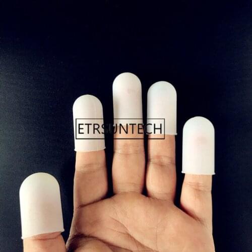 100sets Silicone Finger Protector Thumbs Cover Fingertip Gloves for Heat Cooking Baking Barbecue Kitchen Supplies