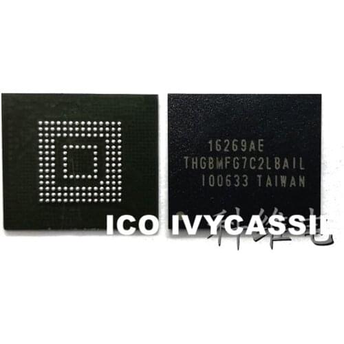 THGBMFG7C2LBAIL For Redmi NOTE2 eMMC 2015052 BGA NAND Flash Memory IC Chip 16GB Soldered Ball Phone Repair