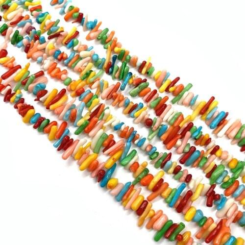Synthetic Coral Material Gorgeous Necklace Bracelet Handmade Works Multi-color Accessories Can Be Wholesale and Bulk Decoration