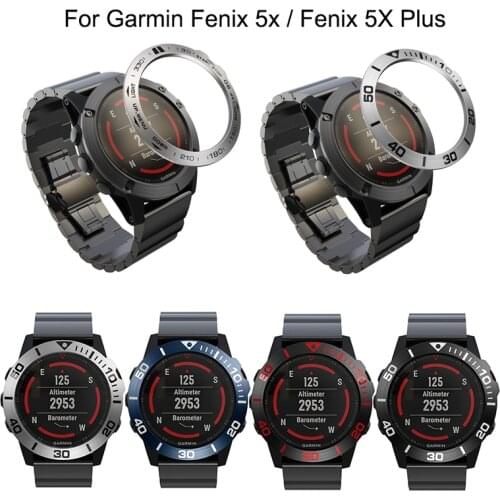 Watchs Protect Bezel Ring Styling Frame Case Cover for Garmin Fenix 5X Watch Ring Anti Scratch case for Garmin Fenix 5X/ 5x Plus