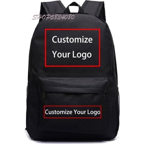 DIY Backpack Dropshipping customer Backpack Custom Logo School Bags for Boys Girls Teenage Bagpack Travel Bag Mochila Para Mujer