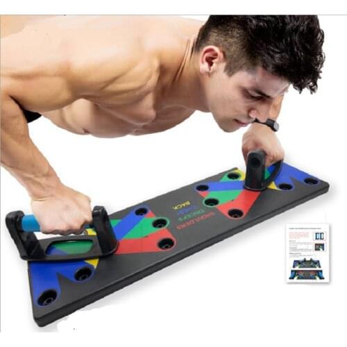 9 In 1 Push Up Rack Board Stands Body Building Training System Gym Equipment Men Women Comprehensive Fitness Exercise Push-up